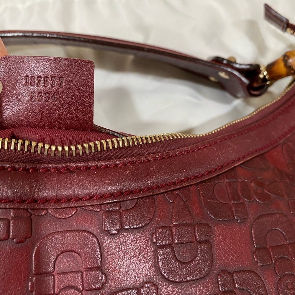 Gucci Bamboo Ring Half-Moon Bag - Picture 10 of 11